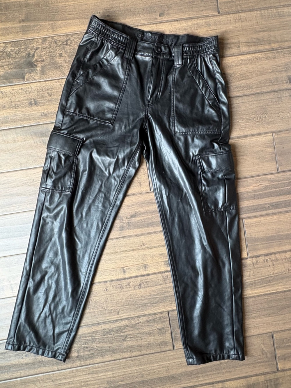 AE stretchy pleather pants